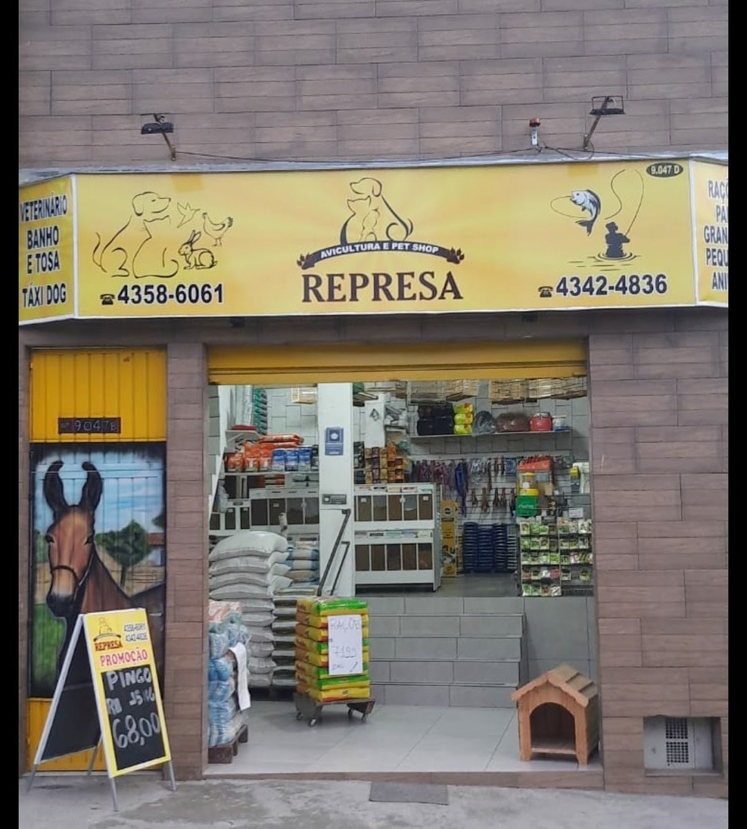 Avicultura e Pet Shop Represa, Disk Ração, Banho e Tosa