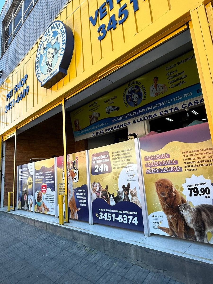 Comercial Mundo Animal - Veterinário 24 horas e Pet Shop