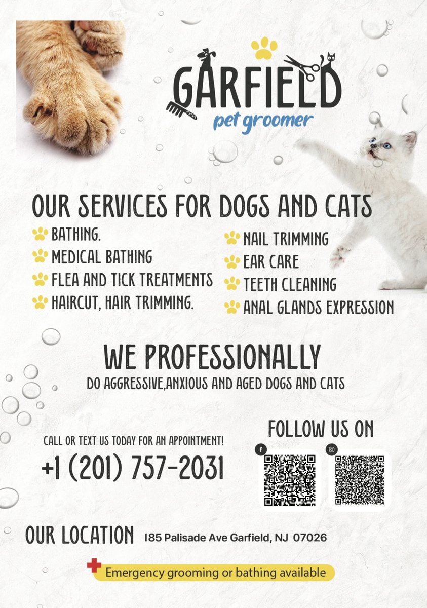Garfield pet groomer