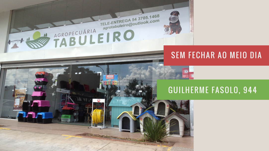 Agropecuária Tabuleiro - Rações, medicamentos pets e ferramentas/material para jardinagem/horta.